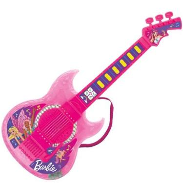 Imagem de Barbie Guitarra Dreamtopia Com Função MP3 - Fun Divirta-se, Rosa, Barb