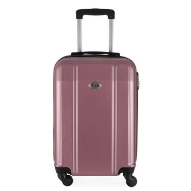 Imagem de Mala De Viagem Grande Abs Ika Continental Cadeado Embutido Rodas Giro 360 Rosê G