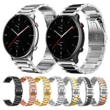 Imagem de Pulseiras premium em aço inoxidável 3 elos Nsmart compatíveis com GTR 