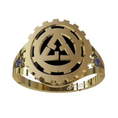 Imagem de Anel de Formatura Engenharia de Materiais em Ouro 18K - Vieira Cruz Jo