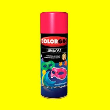 Imagem de Tinta spray luminosa amarelo 756 colorgin 350ml - 000026