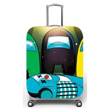 Imagem de Capa para mala de viagem M, medidas max C40x A59 x P27cm Estampa Among
