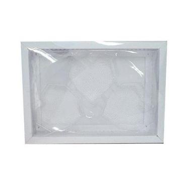 Imagem de Caixa  coração Lapidado de 70 à 100gr  3 cav Branca com 5 un. Crystal 