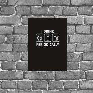 Imagem de Placa Decorativa Café Tabela Periódica 18x27cm - Quadros On-line