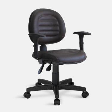 Imagem de Cadeira Executiva Belluno Giratória Back com Braços Marrom - Flex Cade