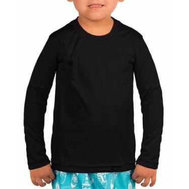 Imagem de Blusa Térmica Infantil UV 50+ FPS Lisa Unissex Manga Longa - blees, Pr