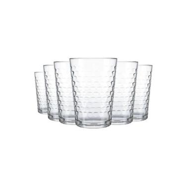 Imagem de Jogo De Copos Batuque 265ml 6 Unidades Vidro Transparente Nadir