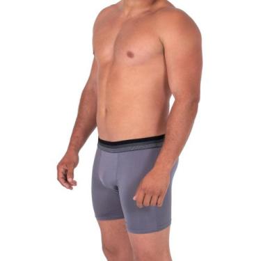 Imagem de Kit C/6 Cueca Boxer Furadinha DRY FIT Long Leg Box FORRO Lisa Revenda 
