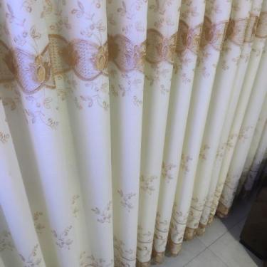 Imagem de Cortina Ondulada Para Bastão Linho Guipir Forrada 5,00x2,50 - Salvatex