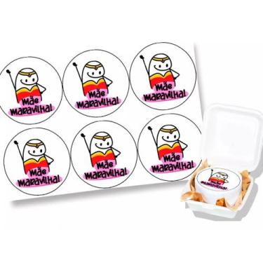 Imagem de Papel Arroz comestível para mini bolo bento cake  9,5 Cm Redondo festa