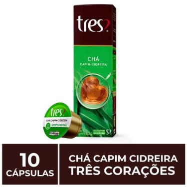 Imagem de 10 Cápsulas Três Corações, Chá Capim Cidreira