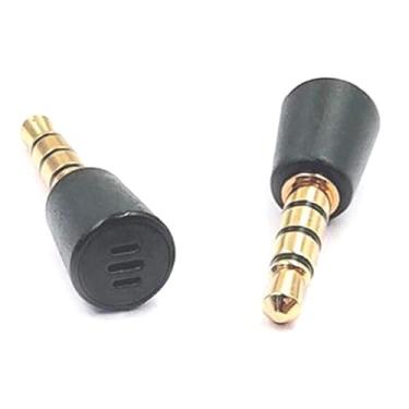 Imagem de VizGiz 2 Pack PS4 Controller Microphone 3.5mm Plug 4 Pole 1/8 inch MIC Dongle for Play Station 4 Switch DSLR Camera Laptop Tablet Mobile Phone Game Player iPad WII Xbox ONE 360 PC PS3