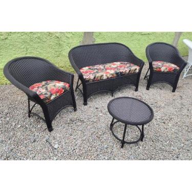 Imagem de Conjunto jogo poltronas e sofá area externa interna cor Tabaco, Mauí v