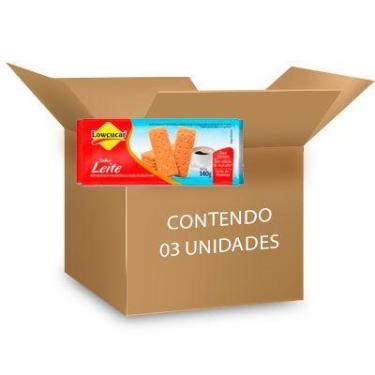 Imagem de Biscoito Sabor Leite Zero Lactose Lowçucar com 3 pacotes