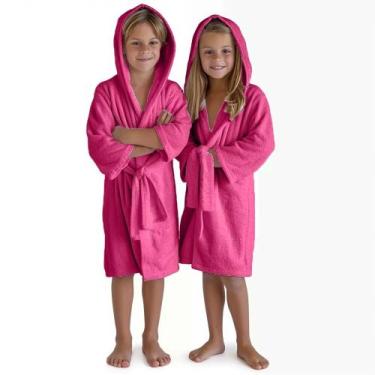 Imagem de Roupão Infantil e Juvenil Microfibra Com Capuz e Cinto Macio - Bell En