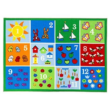 Imagem de Home Must Haves Alfabeto Educacional/Rodoviário Tapete Divertido Infantil (78,7 cm x 147,3 cm), Multicolorido