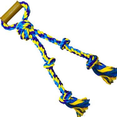 Imagem de Fejapa Brinquedos de corda para cães grandes para mastigadores agressivos Pitbull cabo de guerra interativo resistente ao ar livre médio grande raça GG corda de mastigar cachorro forte durável