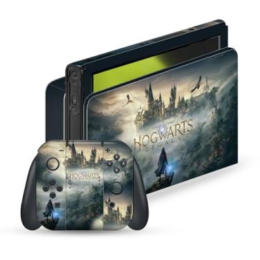 Imagem de Head Case Designs Oficialmente licenciado Hogwarts Legacy Key Art Graphics Vinyl Sticker Gaming Skin Decal Cover Compatível com Nintendo Switch OLED