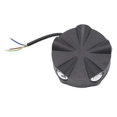 Imagem de Arandela de Parede, 5W 5LED Iluminação de Cinco Lados Arandela de Parede de Alumínio LED Redonda à Prova D'água Preta para Exterior para Cozinha de Pátio e Banheiro