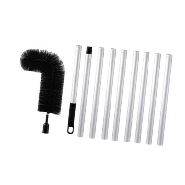 Imagem de Escova de limpeza de calhas Ferramenta de limpeza de calhas da The Ground Protetor de calhas de alumínio para galhos Removendo folhas e detritos Sala, 298cm