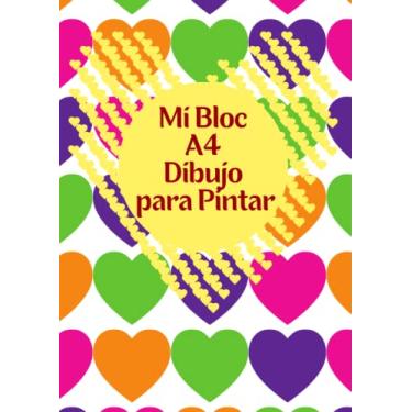 Imagem de Mi Bloc A4 Dibujo para Pintar: Block para Niños y Adultos para Dibujar y Pintar Libreta con 100 Hojas Blancas con Margen dina 4 para manualidades