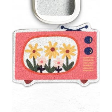 Imagem de Lukamoo Tapete de areia fofo para gatos (76 x 50 cm), extragrande/GG, para caixa de areia de gatinho e caixa de areia para gatos fofos, tapete de armadilha de areia (grande (76 cm x 50 cm), televisão