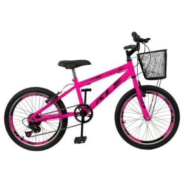 Imagem de Bicicleta Aro 20 Kls Sport Gold V-Brake Mono 7 Marchas Feminina, Rosa 