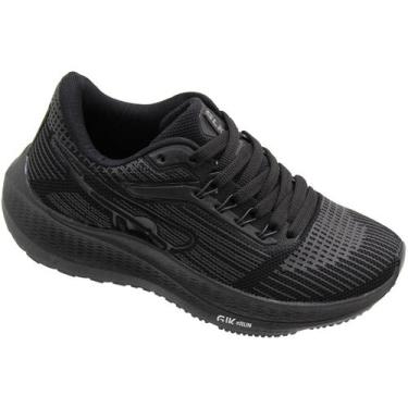 Imagem de Tênis Esportivo Glk Run Mesh Texturizado Feminino, Preto, 38