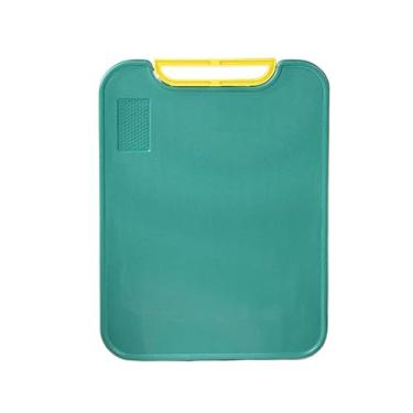 Imagem de Tábua de Corte Retangular Antibacteriana À Prova De Mofo Com Alça Anti-rachaduras Cozinha Carnes e Verduras (3 Unidades)