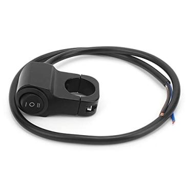 Imagem de Interruptor do Guidão de 7/8 com Indicador de LED Colorido, Botão Liga/desliga para a Lâmpada do Farol/nevoeiro, Se Encaixa Em Motocicletas de 12V, ATVs, Bicicletas Elétricas,