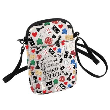 Imagem de Bolsa tiracolo para jogos de tabuleiro, presente para amantes de jogos de mesa, "I Really Do Need All These Board Games", bolsa tiracolo pequena para jogadores, Jogos de tabuleiro
