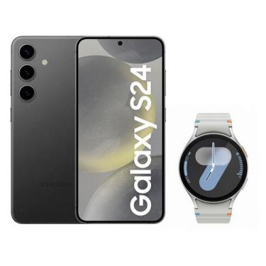Imagem de Smartphone Samsung Galaxy S24 256GB  - Preto 5G + Smartwatch Watch7 Pr