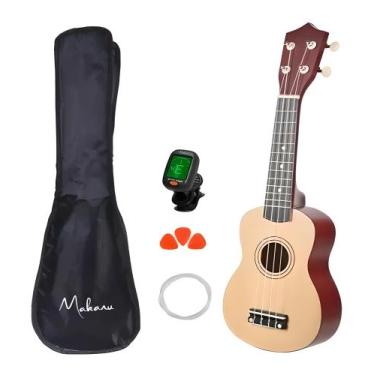 Imagem de Ukulele Acústico Soprano Instrumento Musical Concert Marrom - Makanu
