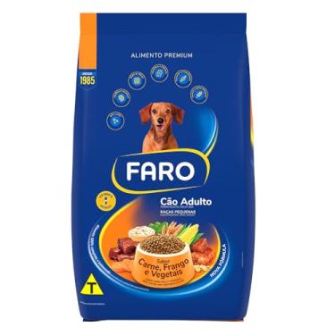 Imagem de Ração Faro Adulto Racas Pequenas e Mini Carne, Frango e Vegetais 10,1kg