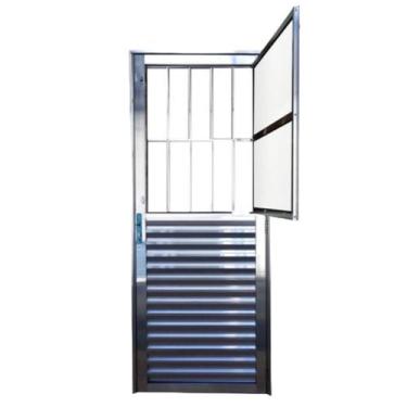 Imagem de Porta Social C/postigo 210x090 Brilhante Lado Esquerdo L.25 - RV PORTA