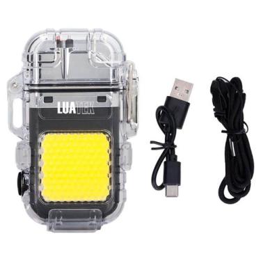 Imagem de Isqueiro Plasma Recarregável Usb-c A Prova D'água Com Lanterna - Luate