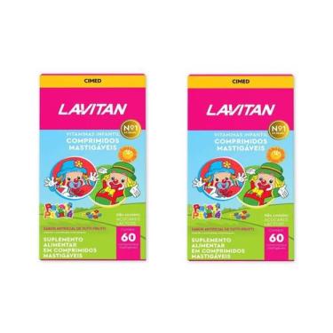 Imagem de Kit 2 Suplemento Lavitan Kids Tutti-Frutti 60 Cpr - Cimed