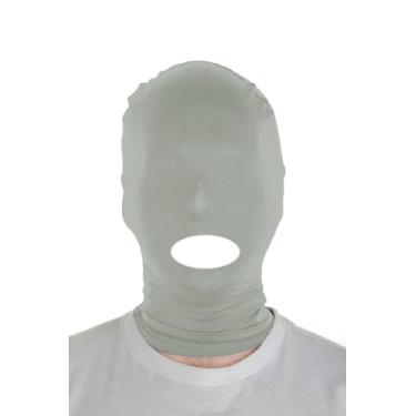 Imagem de Sheface Máscara masculina e feminina de elastano com capuz de boca aberta para fantasia de cosplay de Halloween