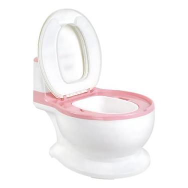 Imagem de Penico Infantil Simulador De Privada Almofadado - Tibaby, Rosa