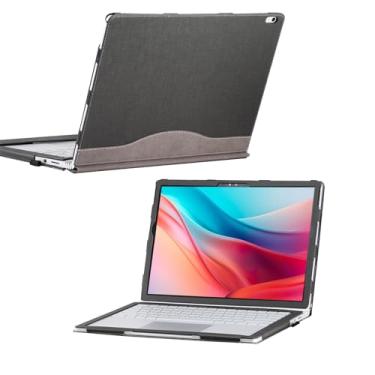 Imagem de Shellman Capa para Surface Book 3/2/1, capa de 33,5 polegadas, capa protetora removível para Microsoft Surface Book de 13 polegadas, PT-13-preta