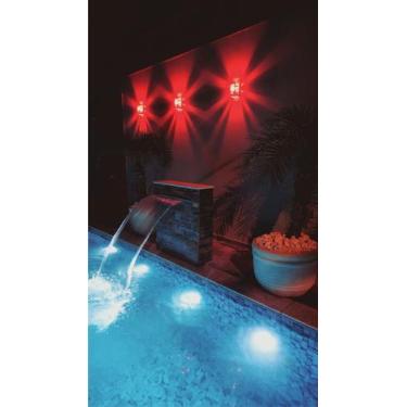 Imagem de Kit com 3 Arandela de Parede + Lente Colorida Com Lâmpada Led - Metais