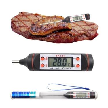 Imagem de Termômetro Culinário Digital Espeto Churrasco Cupim Costela - Clink Ch