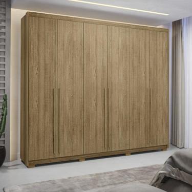 Imagem de Guarda Roupa Casal 6 Portas 3 Gavetas Dubai Majestic