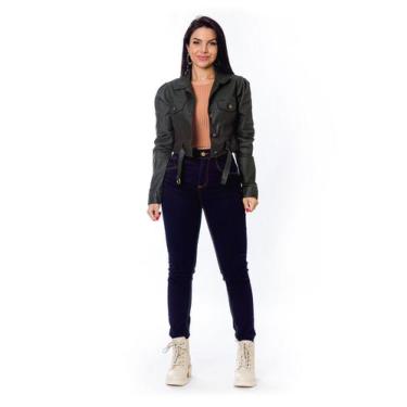 Imagem de Jaqueta Feminina Com Resina Lançamento Inverno - Restrito Jeans, GG, V