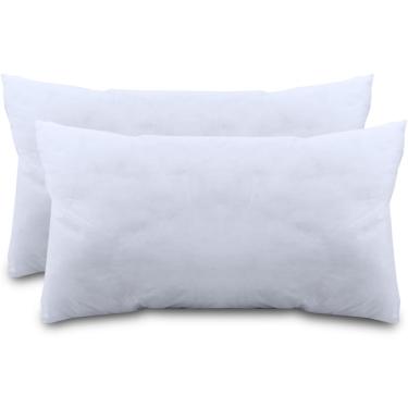 Imagem de Kit 2 Refil Para Almofada Fibras Siliconadas Antialérgico 30x50 bf Colchões