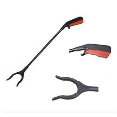 Imagem de Kit Com 2 Garra Mão Mecânica Vermelha Braço Esxtensor