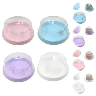 Imagem de 4 Porta Bolos Boleira Suporte Para Torta Com Tampa e Alça - Top