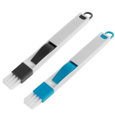 Imagem de Kit Limpeza 2x1 Pincel E Pázinha para Limpar Cantos Janelas Teclado de
