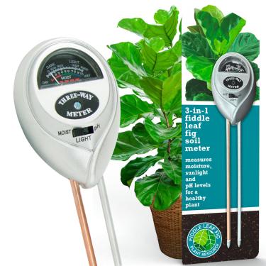 Imagem de Fiddle Leaf Fig Plant Food Centro de Recursos de Plantas de Casa Fiddle Leaf Fig Medidor de Umidade do Solo 3 Em 1 para Plantas - Melhor Medidor de Água de Plantas de Interior para Plantas de Casa Em