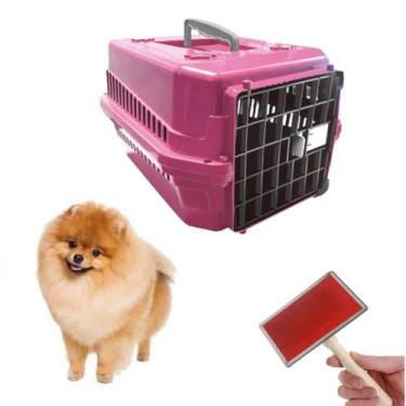 Imagem de Removedor Tira Pelo Magico + Caixa Transporte Pet N1 Rosa - MecPet